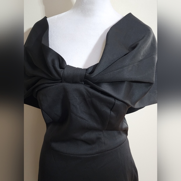 NWT Women’s Off The Shoulder Black Formal Maxi Dress, Mermaid Size L (8/10) - Picture 9 of 13